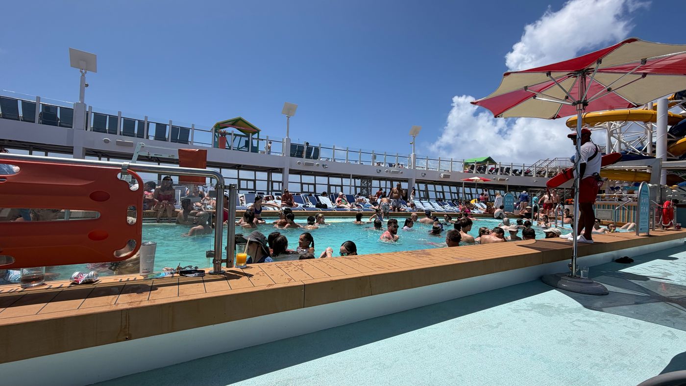 Journal photo from the pool deck during the Atlantic crossing
