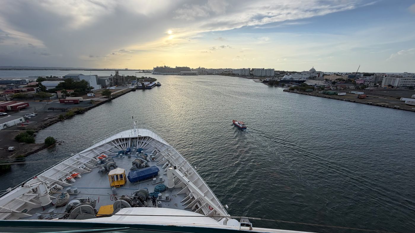 Journal photo from boarding Rhapsody of the Seas in San Juan