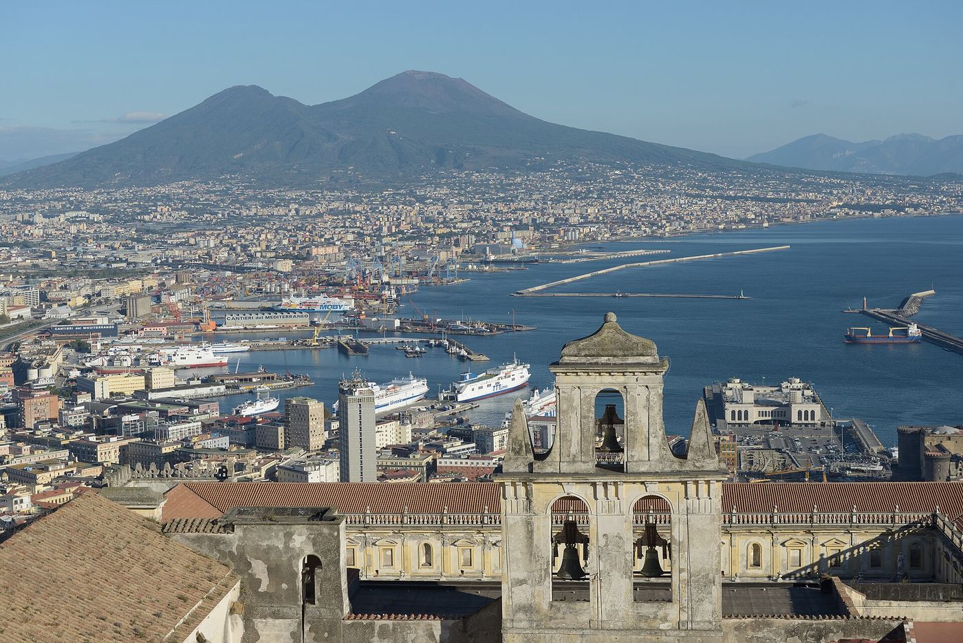 Iconic view of Naples