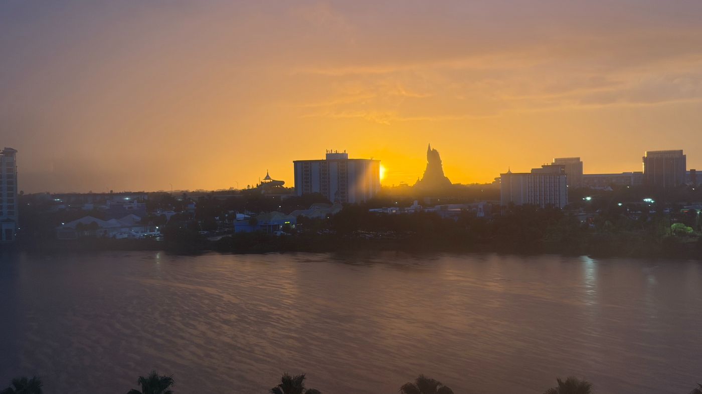 Journal photo from Patrick’s hotel stay in Orlando