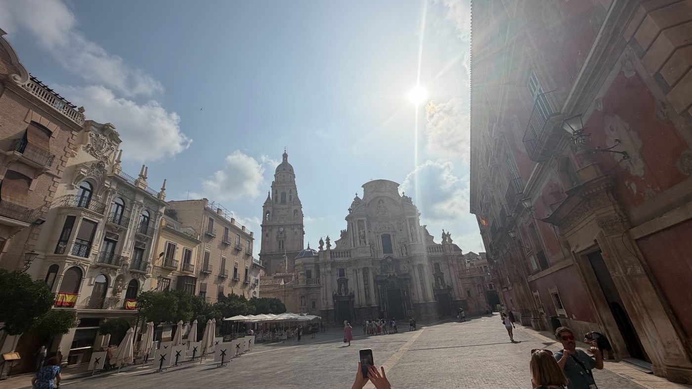 Ornate church architecture in Cartagena