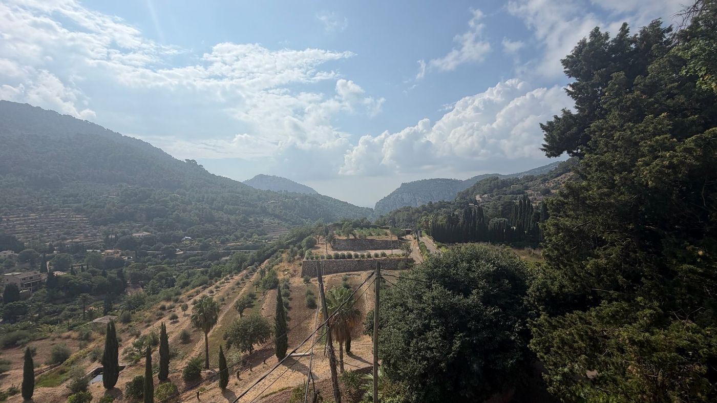 Mountain landscape seen on the trip to Valldemossa